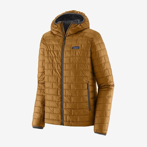 Patagonia Nano Puff Hoody Jacket Full-Zip Medium New with Tags Raptor Brown $289 - Picture 1 of 3